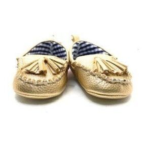 Baby Gold Moccasins Crib Shoes0-6 months